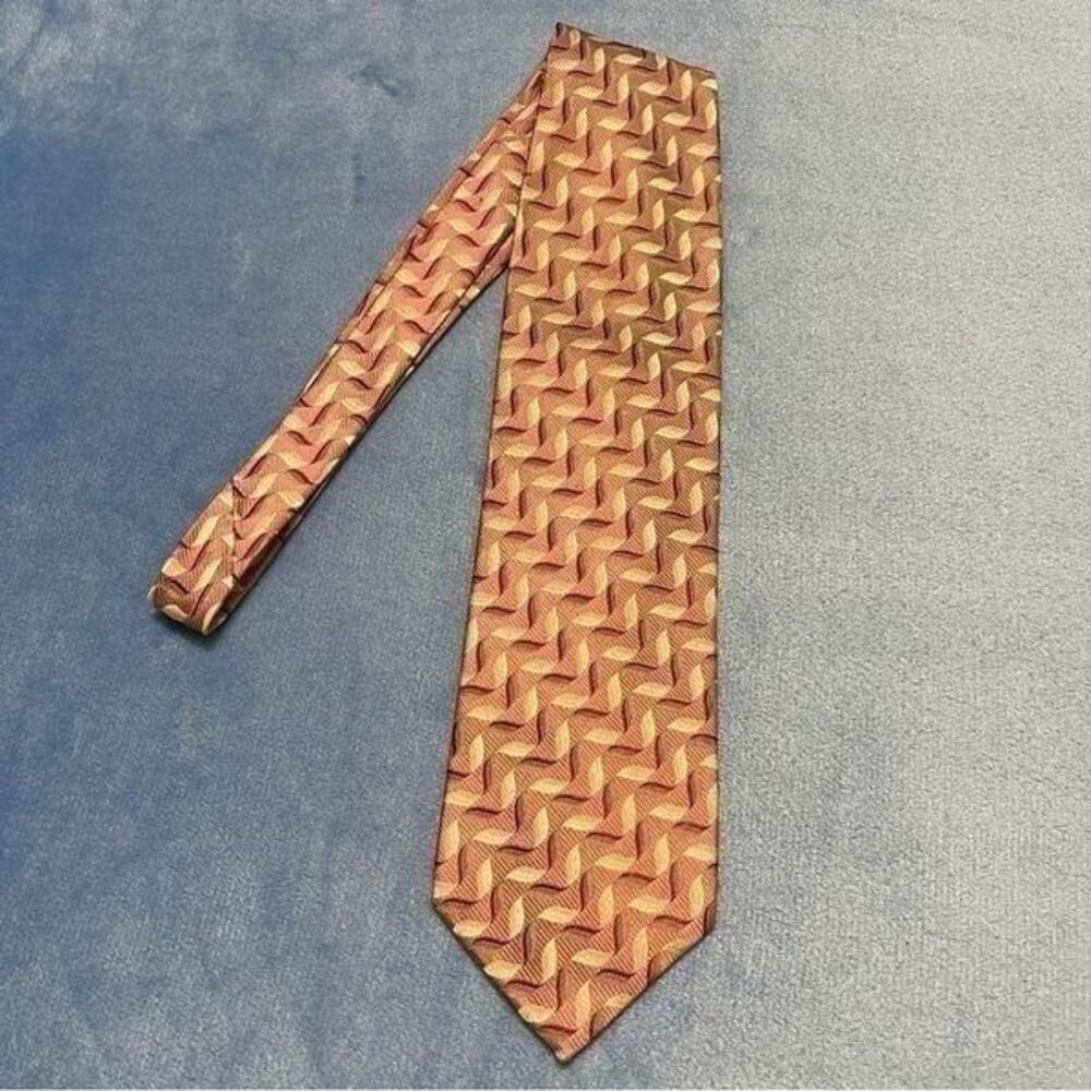 PRONTO UOMO silk geometric tie